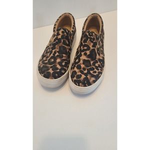 Steve Madden Cheetah Leopard Animal Print Slip On Flat Loafer‎ Style Shoes 7M